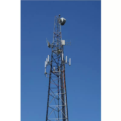 Le Telecomunicazioni d'acciaio tubolari galvanizzate di comunicazione della torre 30m 60m GSM della immersione calda