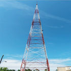 le Telecomunicazioni galvanizzate 80m inclinano la torre fornita di gambe Q235 4 d'acciaio