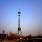torre galvanizzata di trasmissione televisiva della immersione calda di 100m per il progetto di telecomunicazione