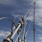 Torre d'acciaio del cavo di telecomunicazione 15m Guyed