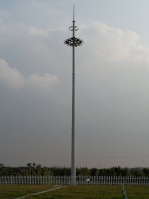 la immersione calda della torre di antenna a stilo di 40m ha galvanizzato ottagonale affusolata