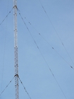 Albero galvanizzato di telecomunicazione della torre del cavo di 50m Guyed