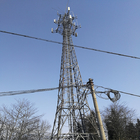 la torre fornita di gambe 4 di 45m ha galvanizzato Angel Lattice Telecommunication d'acciaio