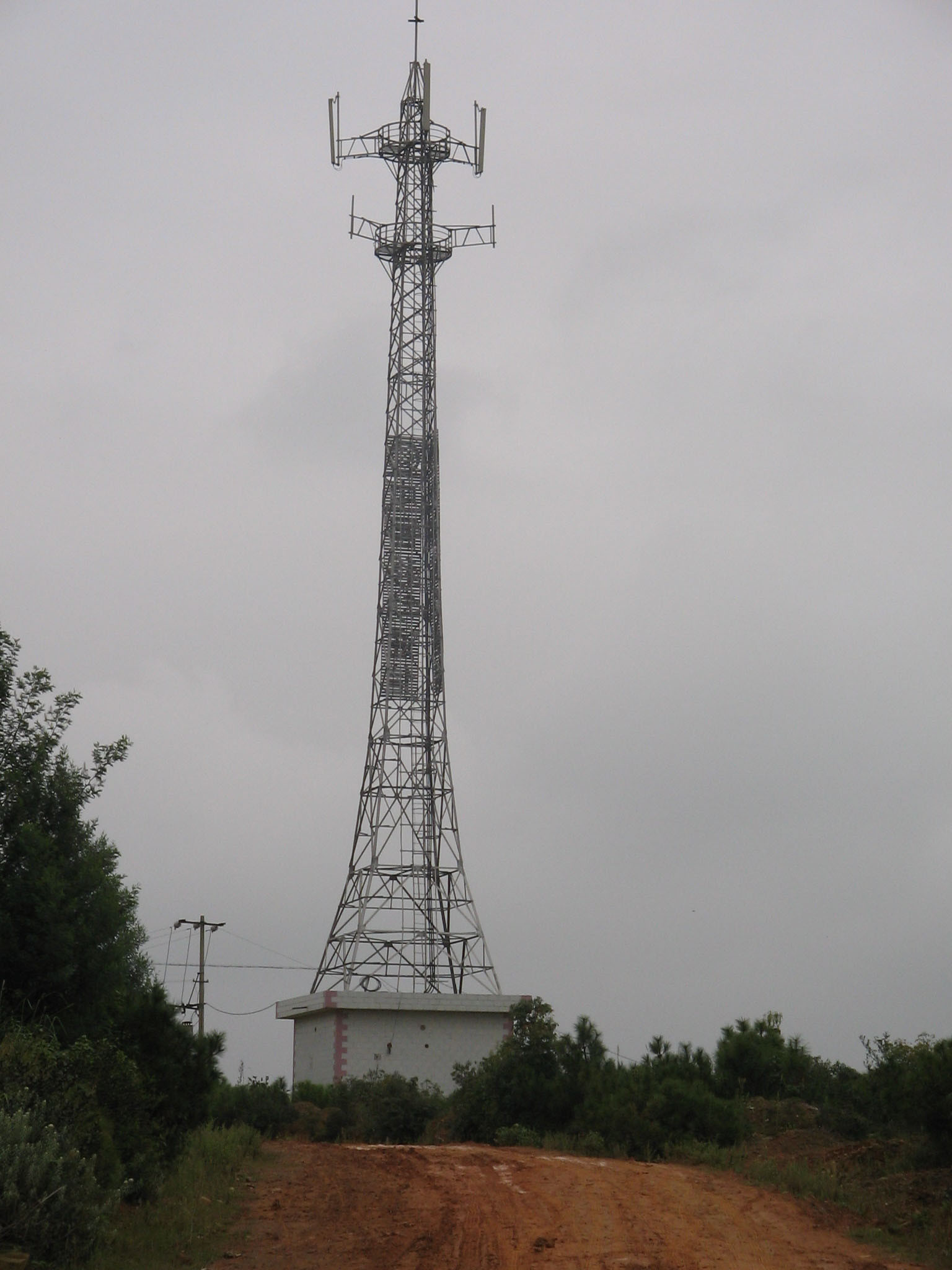 Torre d'acciaio 8m 10m di angolo dell'antenna di GSM 15m 20m 30m 40m 50m