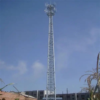 Installazione facile della torre dell'antenna cellulare d'acciaio galvanizzata immersa calda di 20m