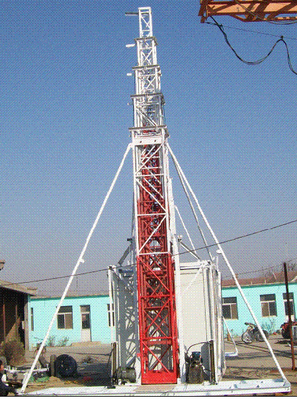 20m - 32m Torre di schieramento rapido rossa e bianca 20'' Room Telescopic